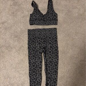 Leopard Print Two-Piece Set